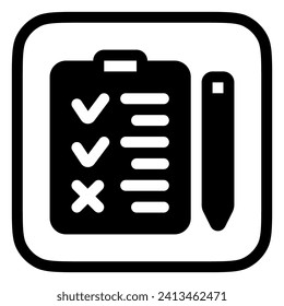 Editable task, checklist vector icon. Part of a big icon set family. Perfect for web and app interfaces, presentations, infographics, etc