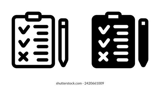 Editable task, checklist vector icon. Part of a big icon set family. Perfect for web and app interfaces, presentations, infographics, etc