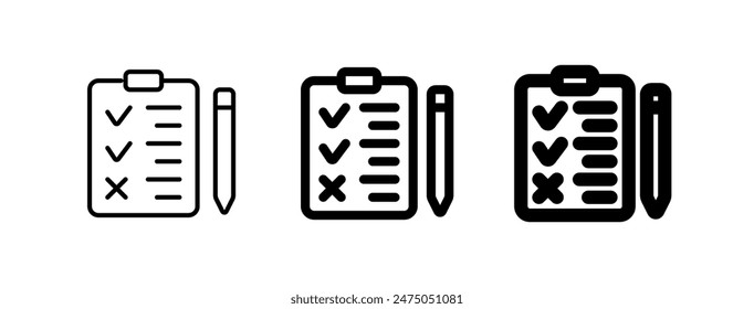 Editable task, checklist vector icon. Part of a big icon set family. Perfect for web and app interfaces, presentations, infographics, etc