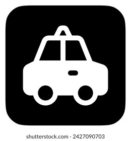 Editable taxi cab vector icon. Vehicles, transportation, travel. Part of a big icon set family. Perfect for web and app interfaces, presentations, infographics, etc