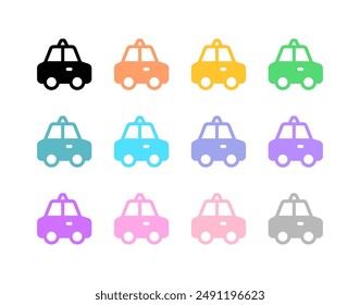 Editierbares Taxi-Vektorgrafik-Symbol. Fahrzeuge, Transport, Reisen. Teil einer großen Icon-Set-Familie. Ideal für Web- und App-Interfaces, Präsentationen, Infografiken usw