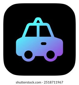 Bearbeitbares Taxi-Fahrerhaus, Vektorsymbol. Fahrzeuge, Transport, Reisen. Teil einer großen Ikone-Set-Familie. Perfekt für Web- und App-Schnittstellen, Präsentationen, Infografiken usw.