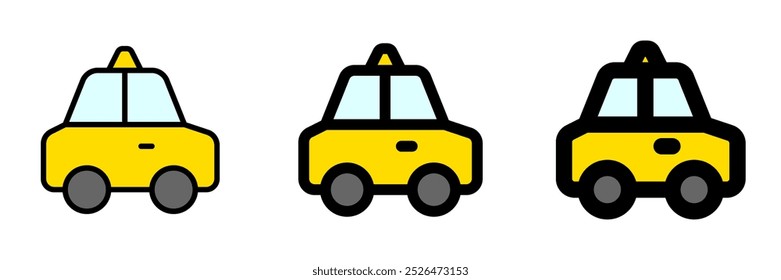 Editable taxi cab vector icon. Vehicles, transportation, travel. Part of a big icon set family. Perfect for web and app interfaces, presentations, infographics, etc