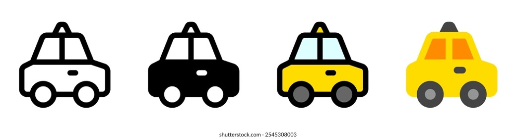 Editable taxi cab vector icon. Vehicles, transportation, travel. Part of a big icon set family. Perfect for web and app interfaces, presentations, infographics, etc