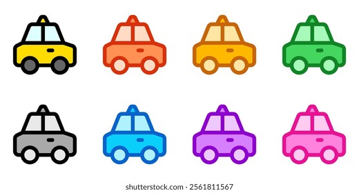 Editable taxi cab vector icon. Vehicles, transportation, travel. Part of a big icon set family. Perfect for web and app interfaces, presentations, infographics, etc