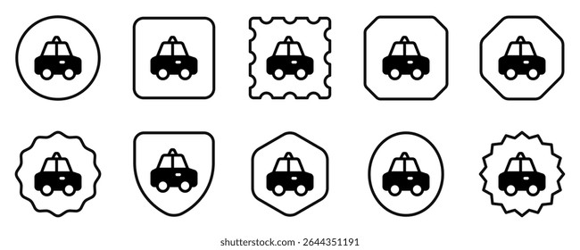 Editable taxi cab vector icon. Vehicles, transportation, travel. Part of a big icon set family. Perfect for web and app interfaces, presentations, infographics, etc
