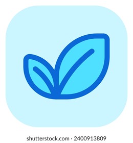 Editable tea leaves vector icon. Wellness, spa, relaxation. Part of a big icon set family. Perfect for web and app interfaces, presentations, infographics, etc