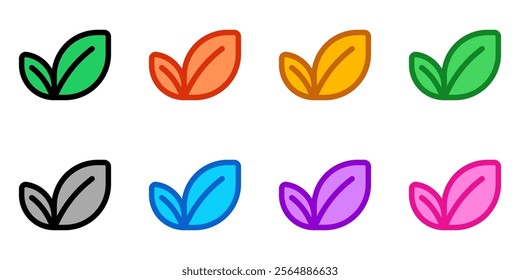 Editable tea leaves vector icon. Wellness, spa, relaxation. Part of a big icon set family. Perfect for web and app interfaces, presentations, infographics, etc