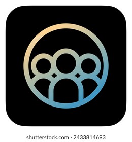 Editable team, union, organization, community vector icon. Part of a big icon set family. Perfect for web and app interfaces, presentations, infographics, etc