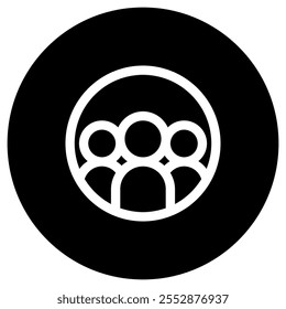 Equipo editable, sindicato, organización, icono de Vector comunitario. Parte de una gran familia de iconos. Perfecto para interfaces de Web y App, presentaciones, infografías, etc