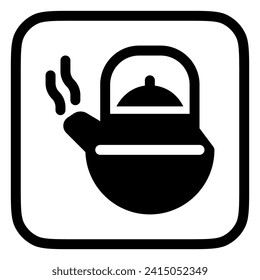 Editable teapot, kettle vector icon. Wellness, spa, relaxation. Part of a big icon set family. Perfect for web and app interfaces, presentations, infographics, etc