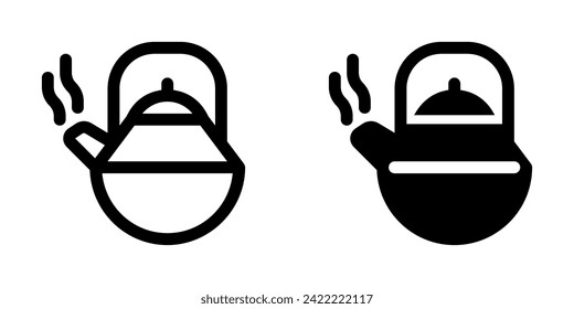 Editable teapot, kettle vector icon. Wellness, spa, relaxation. Part of a big icon set family. Perfect for web and app interfaces, presentations, infographics, etc