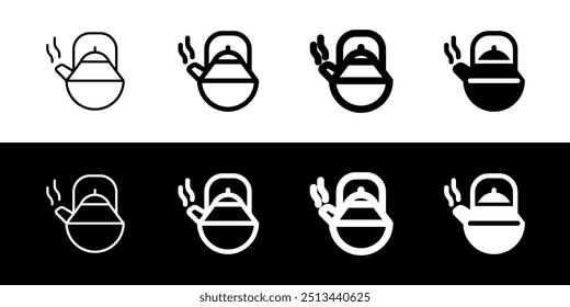 Editable teapot, kettle vector icon. Wellness, spa, relaxation. Part of a big icon set family. Perfect for web and app interfaces, presentations, infographics, etc
