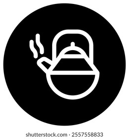 Editable teapot, kettle vector icon. Wellness, spa, relaxation. Part of a big icon set family. Perfect for web and app interfaces, presentations, infographics, etc