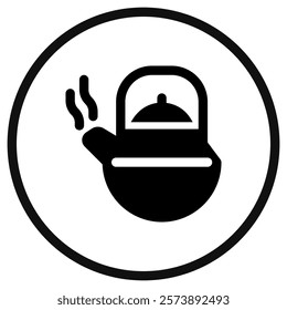 Editable teapot, kettle vector icon. Wellness, spa, relaxation. Part of a big icon set family. Perfect for web and app interfaces, presentations, infographics, etc