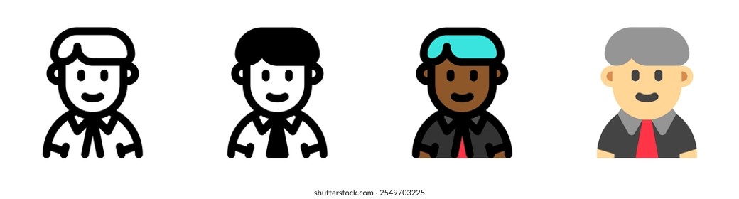 Editable teen, adolosence, boy, girl avatar vector icon. User, profile, identity, persona. Part of a big icon set family. Perfect for web and app interfaces, presentations, infographics, etc