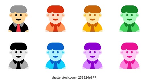 Editable teen, adolosence, boy, girl avatar vector icon. User, profile, identity, persona. Part of a big icon set family. Perfect for web and app interfaces, presentations, infographics, etc