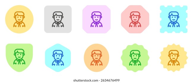 Editable teen, adolosence, boy, girl avatar vector icon. User, profile, identity, persona. Part of a big icon set family. Perfect for web and app interfaces, presentations, infographics, etc