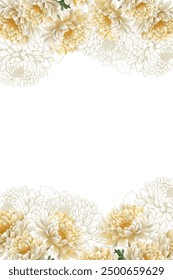 Editable Template Flower Frame Design