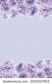 Editable Template Flower Frame Design