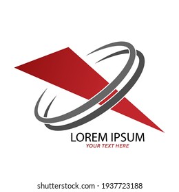Plantilla editable para un logotipo, emblema o marca de una empresa. Ilustración vectorial simple aislada en fondo blanco. Diseño plano.