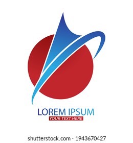 Plantilla editable para un logotipo, emblema o marca de una empresa. Ilustración vectorial simple aislada en fondo blanco. Diseño plano.