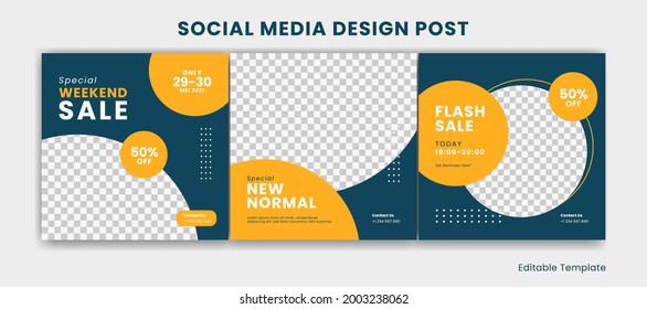 Editable Template Of Modern Social Media Design Post Design .Suitable For Instagram Ads Promotion Post Food And Beverage Fast Food Drink Junk Food Cafe Restaurant ETC.