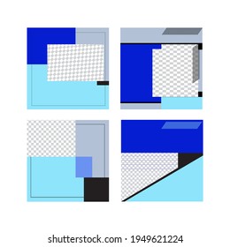 Editable template post for social media ad. web banner ads for promotion design vector
