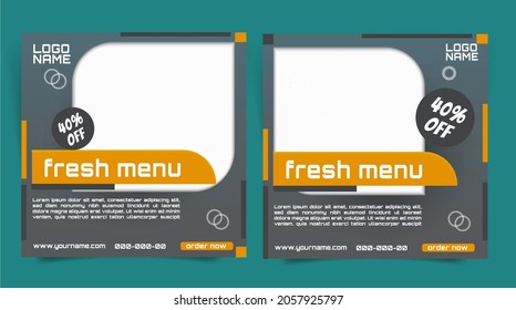Editable template post for social media ad. web banner ads for promotion design with soft color