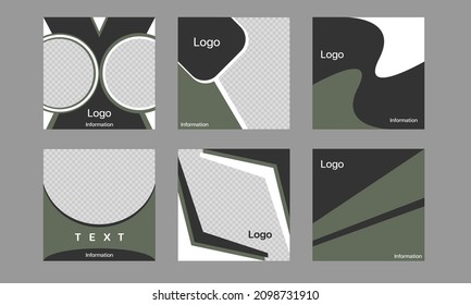 Publicación editable de plantilla para medios sociales. publicidad de banner web para el diseño de promoción con color blanco y gris oscuro.
