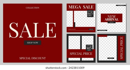 Editable template post for social media ads. Banner. Brand Identity Design