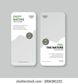 Editable template for social media