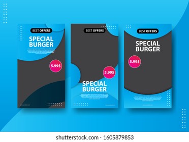 Editable template for social media, digital promotion banner