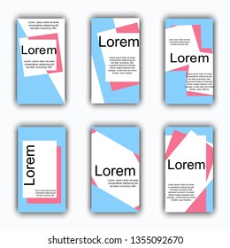 Editable template for social networks and for fashion brand promotion on web app. Backgrounds for social media.  Vector image.