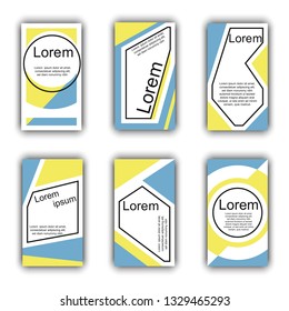 Editable template for social networks. Instagram Stories. Design backgrounds for social media. Vector image.