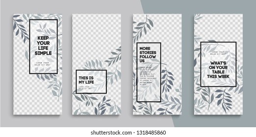 Editable templates for Instagram Stories
