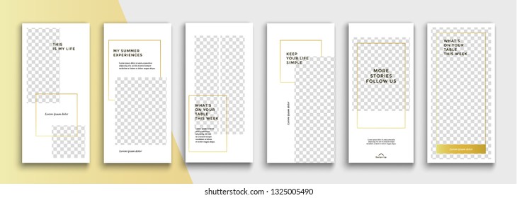 Editable templates for Instagram Stories