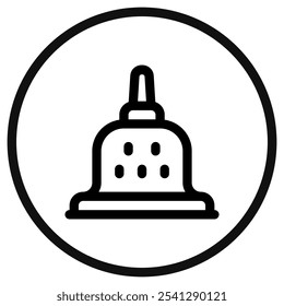 Editable temple, shrine vector icon. Landmark, monument, structure, culture, building, architecture. Part of a big icon set family. Perfect for web and app interfaces, presentations, infographics, etc