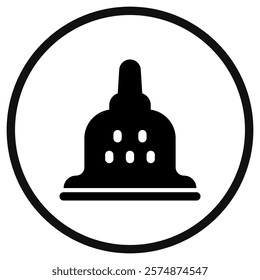 Editable temple, shrine vector icon. Landmark, monument, structure, culture, building, architecture. Part of a big icon set family. Perfect for web and app interfaces, presentations, infographics, etc