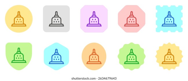 Editable temple, shrine vector icon. Landmark, monument, structure, culture, building, architecture. Part of a big icon set family. Perfect for web and app interfaces, presentations, infographics, etc