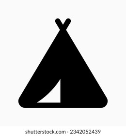 Editable tepee tent vector icon. Part of a big icon set family. Perfect for web and app interfaces, presentations, infographics, etc