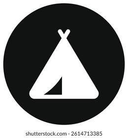 Editable tepee tent vector icon. Part of a big icon set family. Perfect for web and app interfaces, presentations, infographics, etc