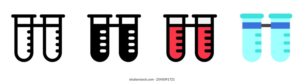 Editable test tubes vector icon. Part of a big icon set family. Perfect for web and app interfaces, presentations, infographics, etc