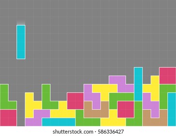 Editable Tetris Game Background