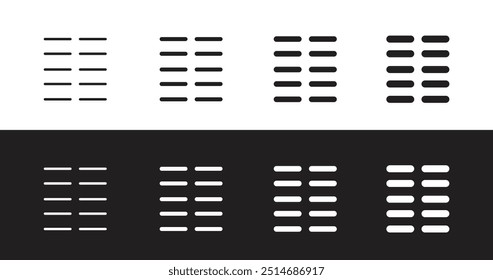 Editable text column vector icon. Best for web and mobile app interfaces, presentation