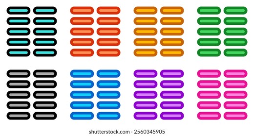 Editable text column vector icon. Part of a big icon set family. Perfect for web and app interfaces, presentations, infographics, etc