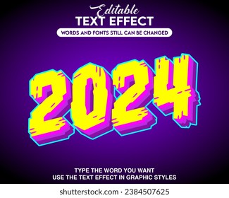editable text effect 2024 style