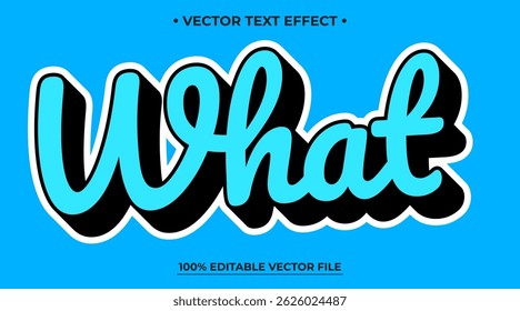 Editable text effect black and blue sticker text effect, Editable text effect