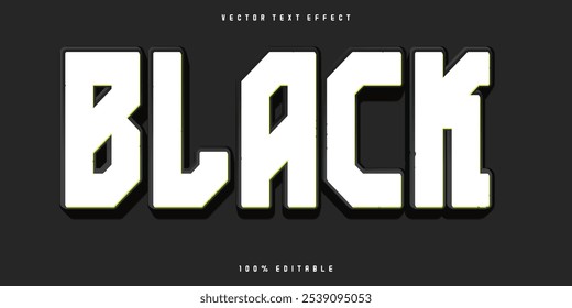 Editable text effect black mock up
