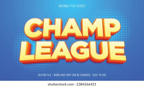 Editable text effect champion mock up suitable for business brand